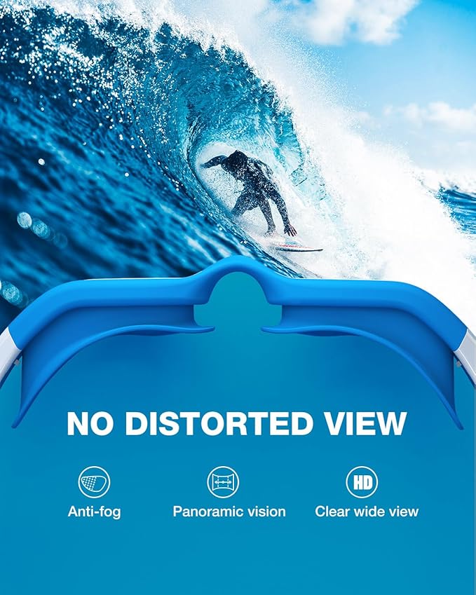 ZIONOR G1 Polarized Swimming Goggles for Unisex Adult Women Anti Fog 100% Anti UV Diving Goggles-StrideForce Fitness