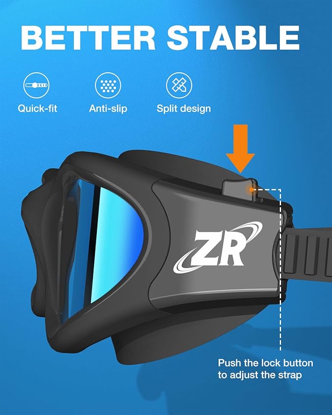 ZIONOR G1 Polarized Swimming Goggles for Unisex Adult Women Anti Fog 100% Anti UV Diving Goggles-StrideForce Fitness