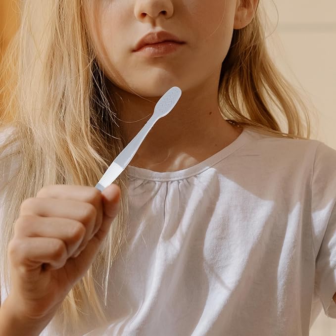 Ciieeo Silicone Tongue Scraper Toothbrush Set 8pcs Soft Bristles Dual-Head Toothbrush with Tongue Cleaner for Adults Travel Oral Care Tool