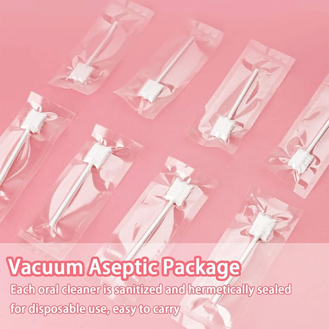 102PCS Baby Tongue Cleaner, Newborn Baby Oral Cleaner, Disposable Infant Gum Cleaner, Gauze Dental Care for 0-36 Months + 1 Finger Toothbrush with Case