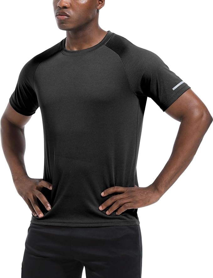 Boyzn 1, 3, 5 or 7 Pack Men's Workout Running Shirts, Dry Fit Moisture Wicking T-Shirt, Gym Athletic Short Sleeve Tee Shirts-StrideForce Fitness