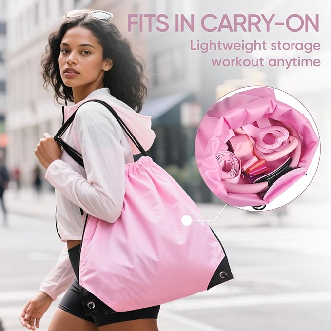 Home Pilates Kit for Women Pilates Equipment Ring and Ball Set Magic Circle Hoop with 5 Resistance Bands Compact Toning Fitness Essentials Starter Set Accessories-StrideForce Fitness