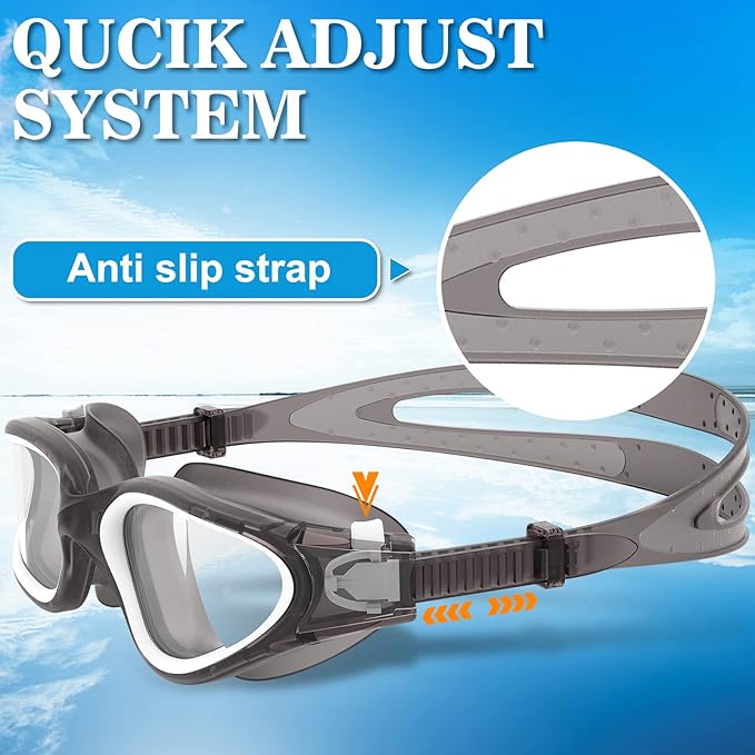 WIN.MAX Polarized Swimming Goggles Swim Pool Goggles Anti Fog Anti UV No Leakage Clear Vision for Men Women Adults Teenagers-StrideForce Fitness