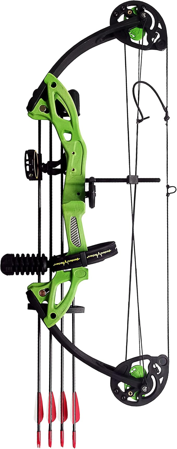 Compound Bow Archery for Youth and Beginner, Right Handed,19”-28” Draw Length,15-29 Lbs Draw Weight, 260 fps-StrideForce Fitness
