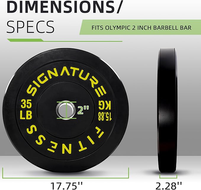 Olympic Bumper Plates Set, 2" Weight Plates for Strength Training & Weightlifting, Paris or Set or Set with Barbell, Multiple Options-StrideForce Fitness