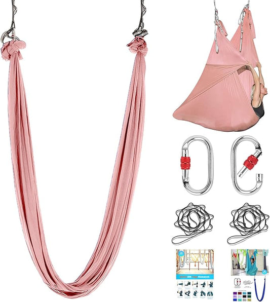 5.5 Yards Aerial Silk Swing Outdoor Hammock Aerial Yoga Swing For Adults,Aerial Yoga Hammocks for outside-StrideForce Fitness
