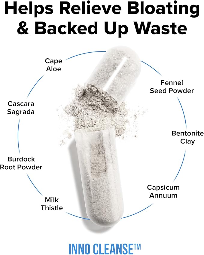 Inno Cleanse - Waist Trimming Complex | Digestive System Support & Aid | Reduced Bloating | Improves Energy Levels | Gluten Free, Vegan Friendly-StrideForce Fitness