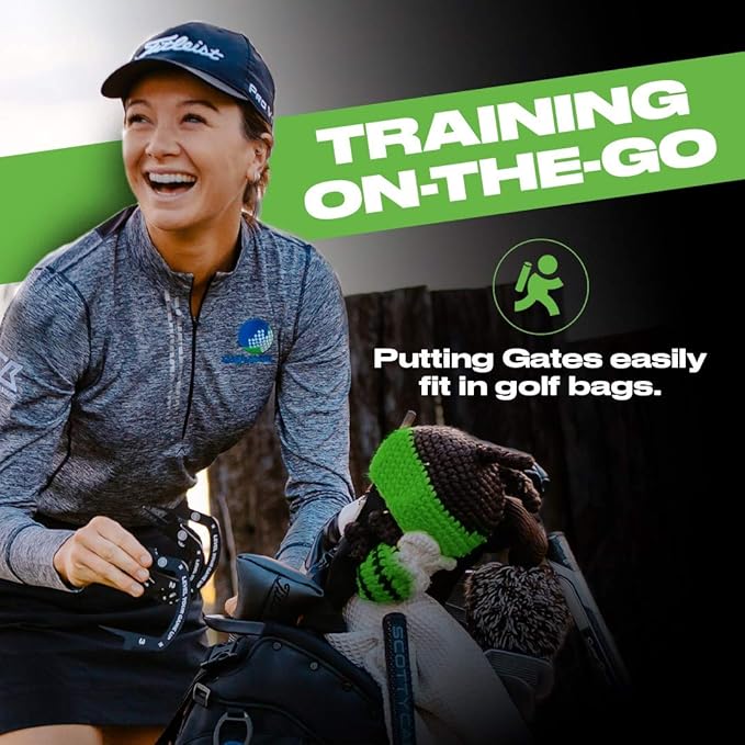 Back 2 Basics Putting Gates Set – Golf Putting Aid for Alignment & Accuracy – Gate Putting Green & Golf Putting Mat Trainer - Gate Putter Training Aid for Putting Green-StrideForce Fitness