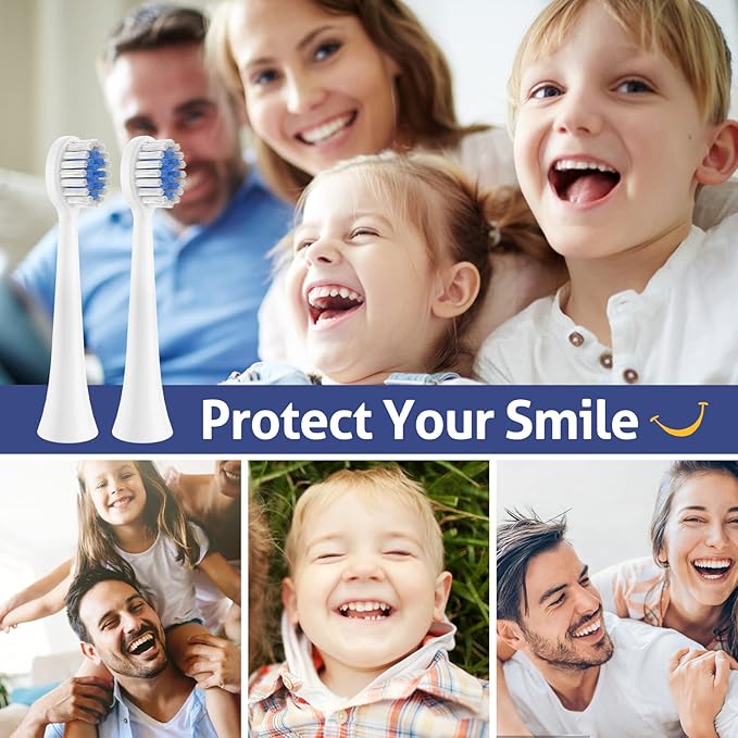 Replacement Toothbrush Heads for Razoko Kids Toothbrush 6 Pack