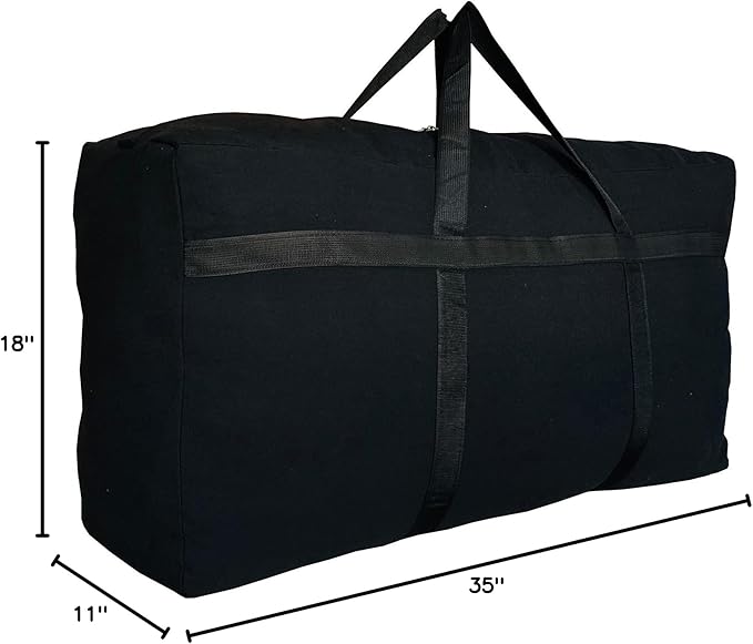 Extra Large Storage Duffle Bag with Zippers and Handles, Big Foldable Duffle Bag for Travel-StrideForce Fitness