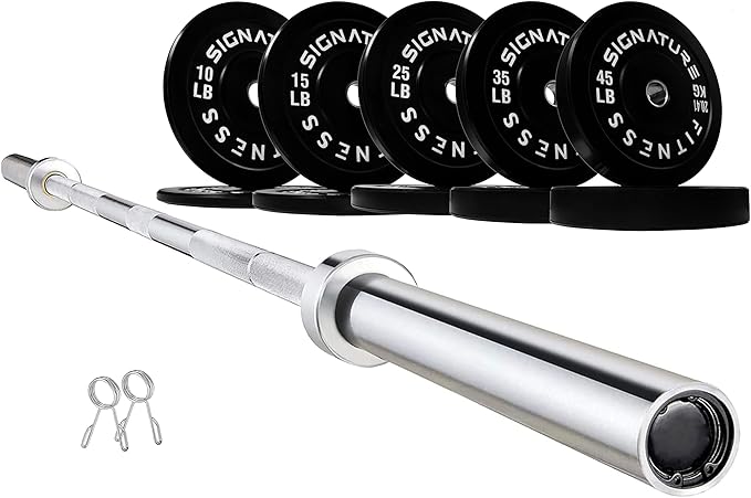 Olympic Bumper Plates Set, 2" Weight Plates for Strength Training & Weightlifting, Paris or Set or Set with Barbell, Multiple Options-StrideForce Fitness