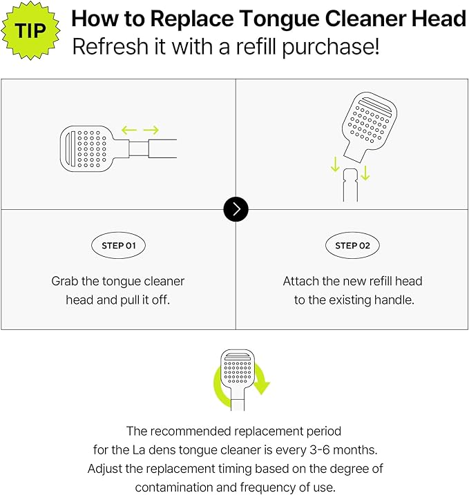 Tongue Scraper – Dual Scraper & 120 Micro Brushes for Fresh Breath, Soft TPE, Anti-Gag Design (Gray)