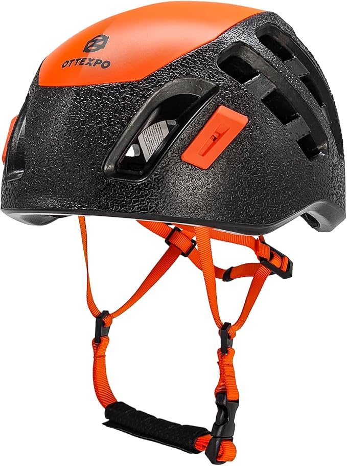 Rock Climbing Helmet for Adult, Lightweight Adjustable Helmet for Rock Tree Climbing Work at Height-StrideForce Fitness