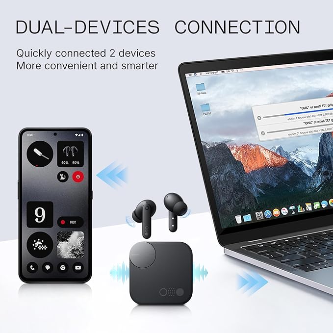 CMF Buds Pro 2 Wireless Earbuds with Smart Dial, 50dB Hybrid Noise Cancelling Earbuds Wireless Bluetooth 5.3, 11mm Bass with LDAC, 6 Hi-Res Audio Mics, 43H Playtime, Fast Charging Case, Dark Grey-StrideForce Fitness