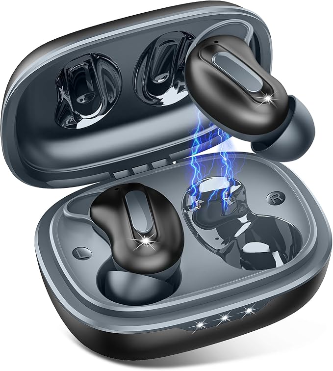 Sleep Earbuds, Mini ANC Wireless Earbuds Bluetooth 5.4 Headphones Deep Bass Stereo, 48H Playtime Ear Buds, 4 ENC Noise Cancelling Mic, In Ear IP7 Waterproof Earphones for Side Sleepers,Touch Control-StrideForce Fitness