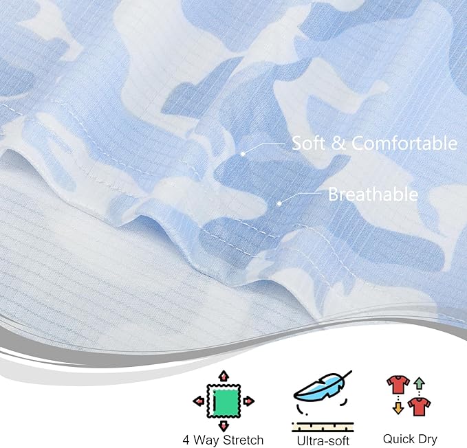 TAPULCO Mens Quick Dry Polo Shirts Camouflage Pattern Performance Athletic Lightweight Breathable Casual Golf Tshirts-StrideForce Fitness