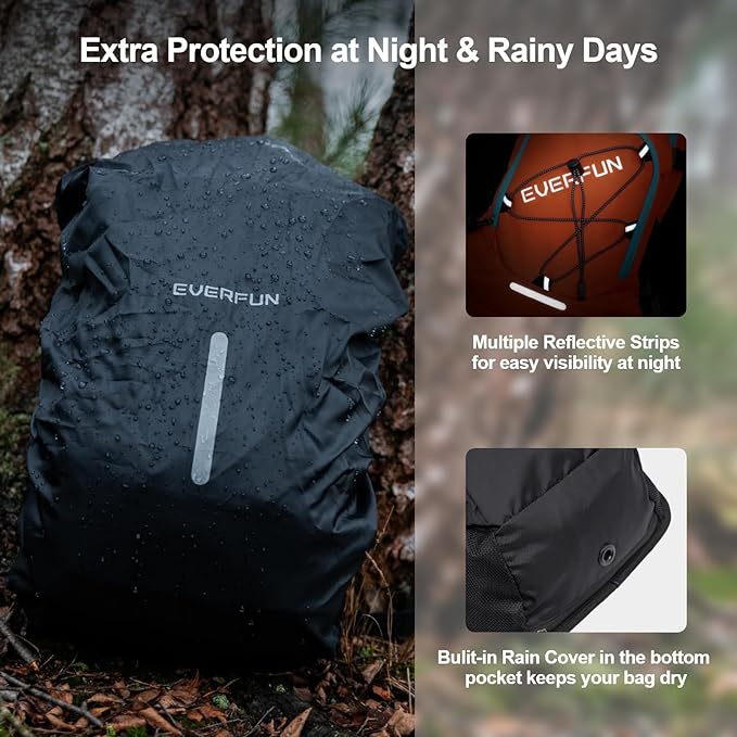 Everfun Hydration Backpack 18L with Water Bladder 2L/3L Hiking Water Backpack Women Men Hydration Pack Insulated Lightweight Day Hydropack with Storage for Hiking, Biking, Running, Festival-StrideForce Fitness