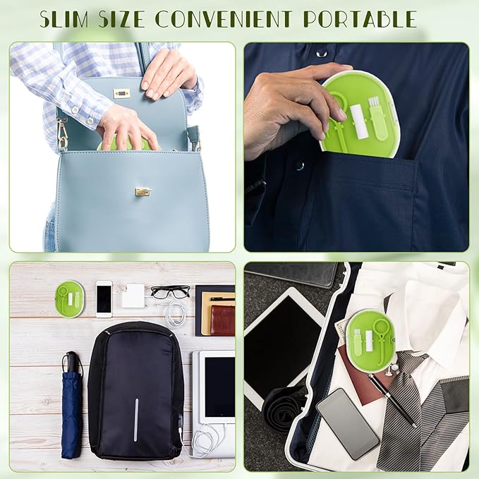 New Double-layer Aligner Case with Belt Chewing,Removal Tool,Cleaning Brush,Built in Mirror Orthodontic Case