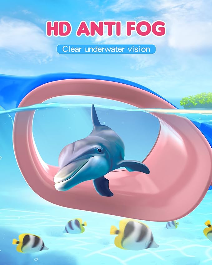 Kids Swim Goggles,Swimming Goggles for Kids 6-14, Anti-Fog UV Protection Pool Glasses for Boys Girls-StrideForce Fitness