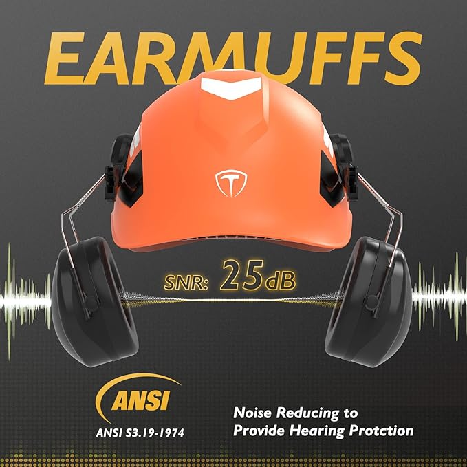 TOOLIOM Chainsaw Helmet with Face Shield and Ear Muffs, Forestry Safety Helmet, ANSI Z89.1 Certified Arborist Helmet, Chainsaw Safety Equipment-StrideForce Fitness