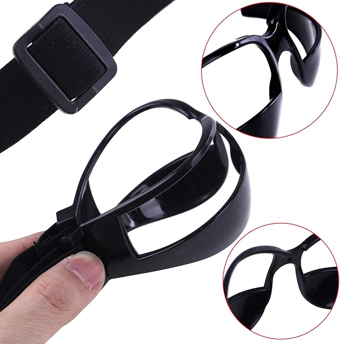 Olgaa Basketball Goggles Sport Dribble Specs Black (2 Pieces) - Sports Dribbling Specs Training Aid for Teenagers Kids Gifts-StrideForce Fitness
