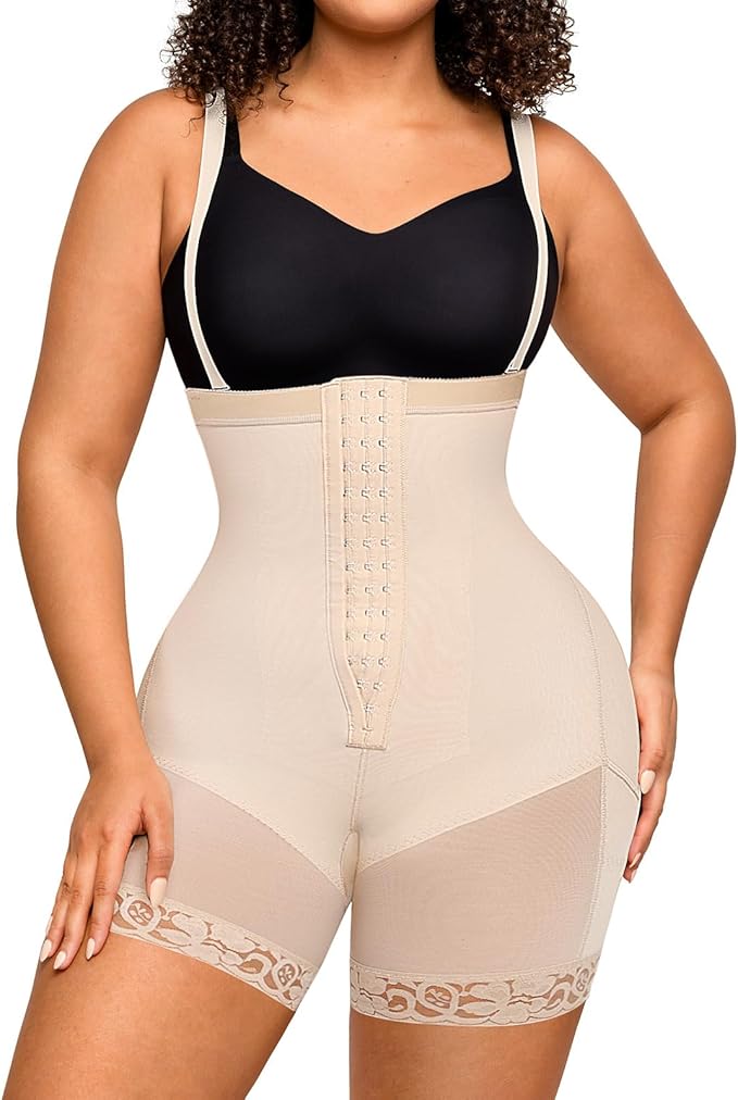 FeelinGirl Faja Body Shaper Tummy Control Shapewear for Women Butt Lifter Post Surgery Fajas Postparto Para Mujer-StrideForce Fitness