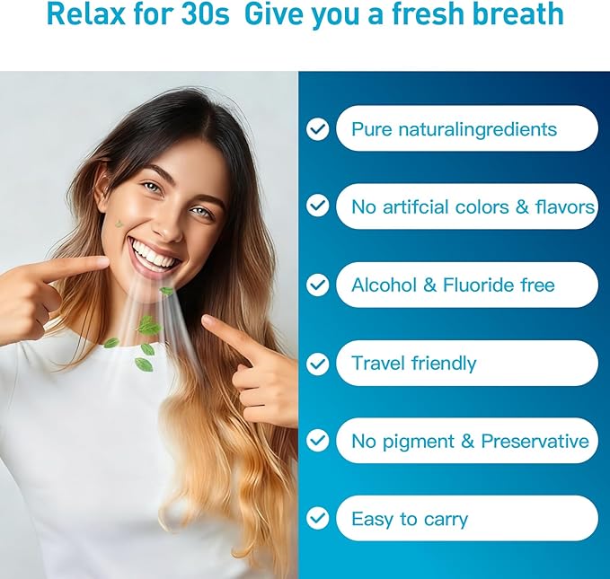 Mouthwash Travel Size Portable Packets to Go, Alcohol Fluoride Free Fresh Mint for Travel Essentials, Travel Mouth Wash for Superior Oral Hygiene, 20 Individual Travel Mouthwash Packets (Pack of 20)