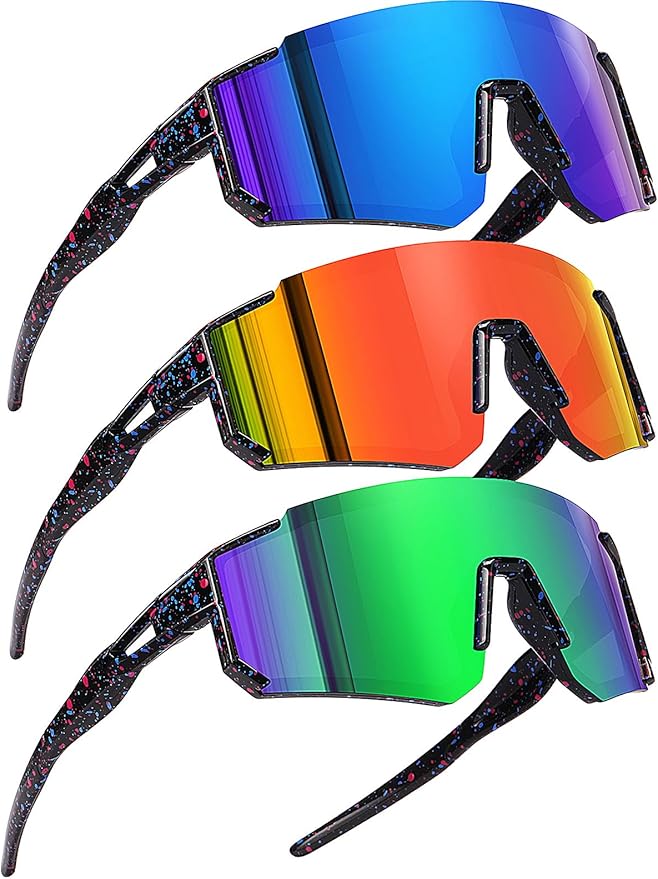 Youth Baseball Sunglasses Kids Sports Sunglasses for Boys Girls Softball Cycling Glasses UV400 Protection-StrideForce Fitness