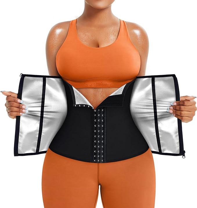TrainingGirl Waist Trainer for Women Lower Belly Waist Trimmer Corset Tummy Wrap Workout Sweat Belt Band Sports Sauna Suit-StrideForce Fitness