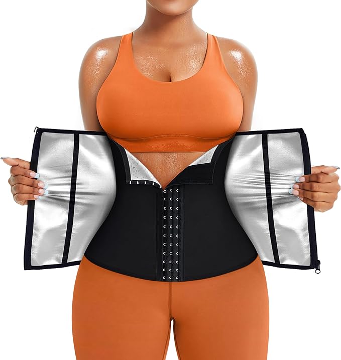 TrainingGirl Waist Trainer for Women Lower Belly Waist Trimmer Corset Tummy Wrap Workout Sweat Belt Band Sports Sauna Suit-StrideForce Fitness