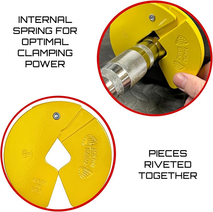 Micro Gainz Dumbbell Fractional 1.25lb Weight Plate, Ideal for Micro Loading, (Choose Color) 4 Piece Fractional Weight Plates, Designed for Dumbbell Training, Made In USA-StrideForce Fitness