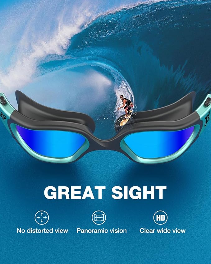 ZIONOR Swim Goggles, G1 MAX Polarized Anti-Fog Swimming Goggles for Men Women-StrideForce Fitness