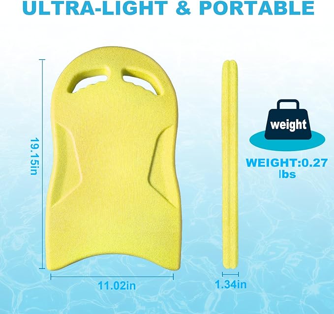 Swimming Kickboard, Lightweight and High Buoyancy Swim Training Board for Swimmers, Durable EPP Material, Ideal for Pool Exercise and Swimming Lessons-StrideForce Fitness