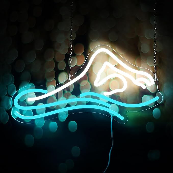 Man Swim Neon Sign For Swimming Pool Club Wall Sign Decor Teen Boy Sports Gifts Man Cave Game Room Bar Pub 16.5"×8.7"-StrideForce Fitness