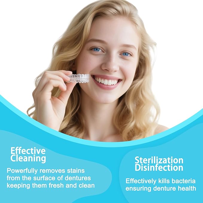 Denture & Aligner Cleaning Tablets, 30 Count, 0.17 oz, For Dentures, Retainers and Night Guards