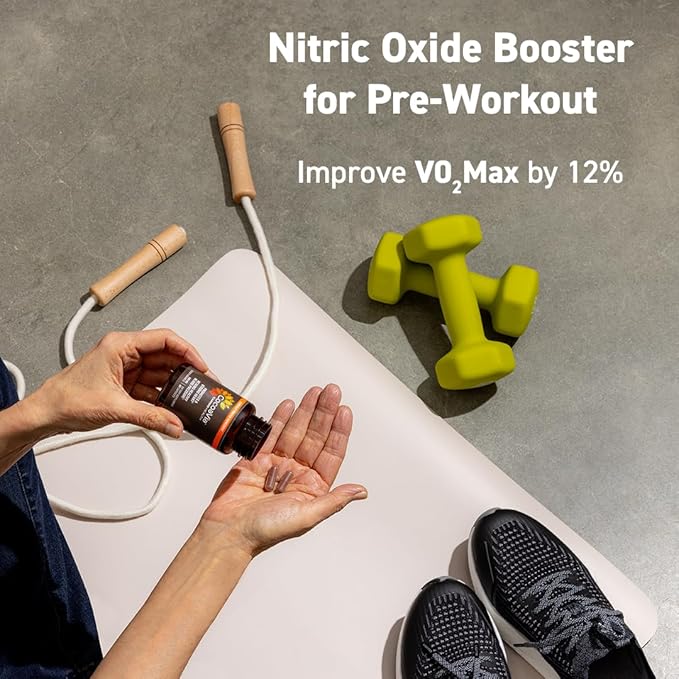 CocoaVia Cardio Health Supplement, 30 Day, 500mg Cocoa Flavanols, Support Heart Health, Boost Nitric Oxide, Blood Circulation, Energy, Vegan, Dark Chocolate, 60 Capsules-StrideForce Fitness