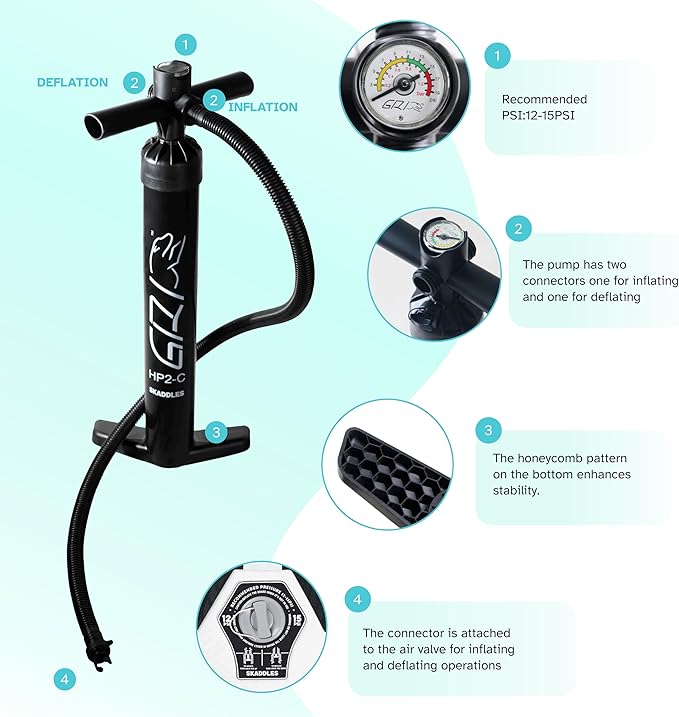 10’6’’ Portable Inflatable Stand Up Paddle Board (SUP) for Adults and Youth with Non-Slip Deck – Complete Accessories Kit, Perfect for Fishing, Yoga, Fitness & Family Fun-StrideForce Fitness