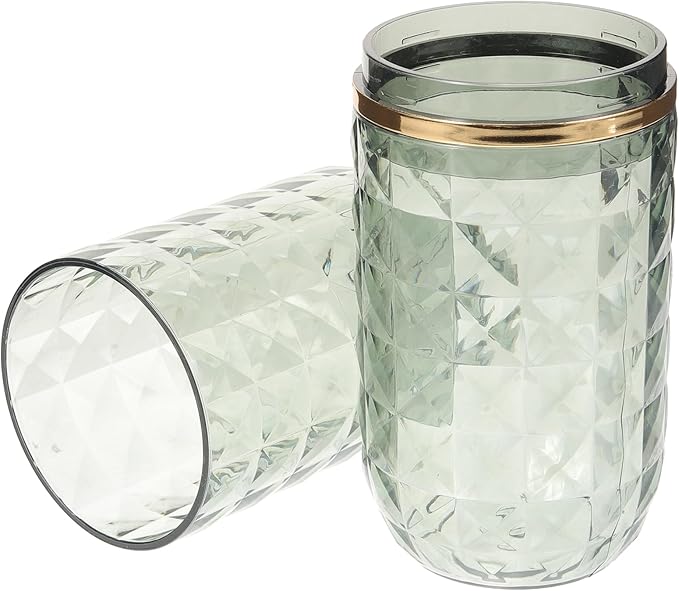 Toothbrush Holders with Cover, Portable Travel Toothbrush Case with lid, Toothbrush Container for Bathroom Countertop Organizer (Green)