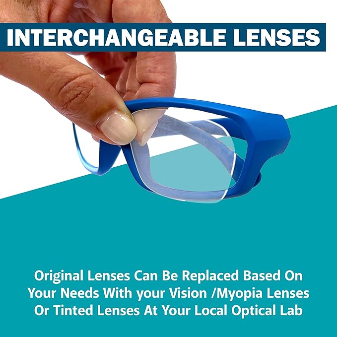 BLUE CUT Sports Protection Goggles, Photochromic Lenses Safety Glasses for Basketball, Pickleball and Outdoor Sports-StrideForce Fitness