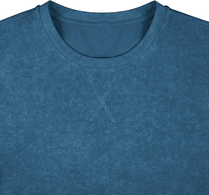 LOGEEYAR Men's Athletic Washed T-Shirts Basic Crew Neck Tees Tops Causal Distressed Cotton T Shirts for Men-StrideForce Fitness