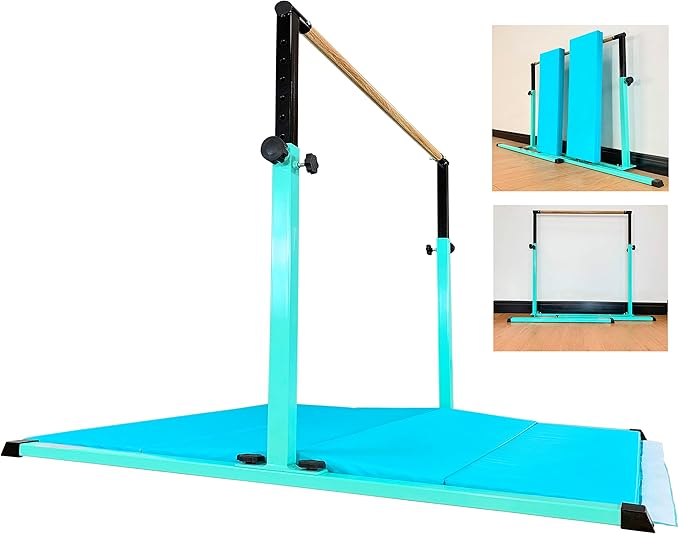 4FT/5FT Gymnastic Bar Set Gymnastics Horizontal Bar Gymnastics Kip Bar for Kids Home Use-StrideForce Fitness
