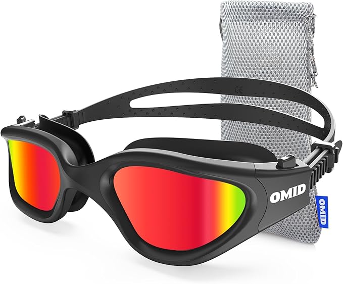 OMID Swim Goggles, P2 Polarized Swimming Goggles for Men Anti-fog Goggles Swimming for Adult Women-StrideForce Fitness