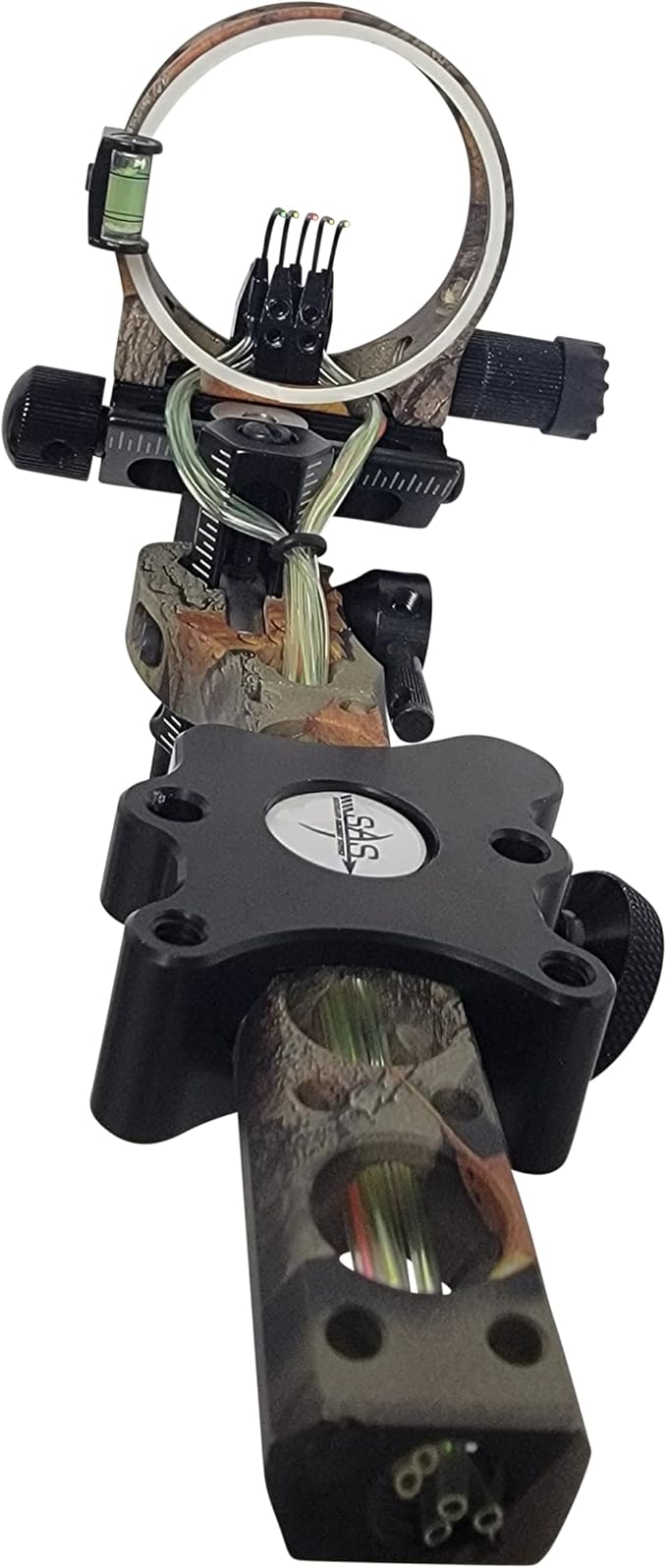 SAS Essence 019" Bow Sight with Micro Adjust Detachable Bracket with LED Sight Light for Archery Compound Bows Hunting Shooting-StrideForce Fitness