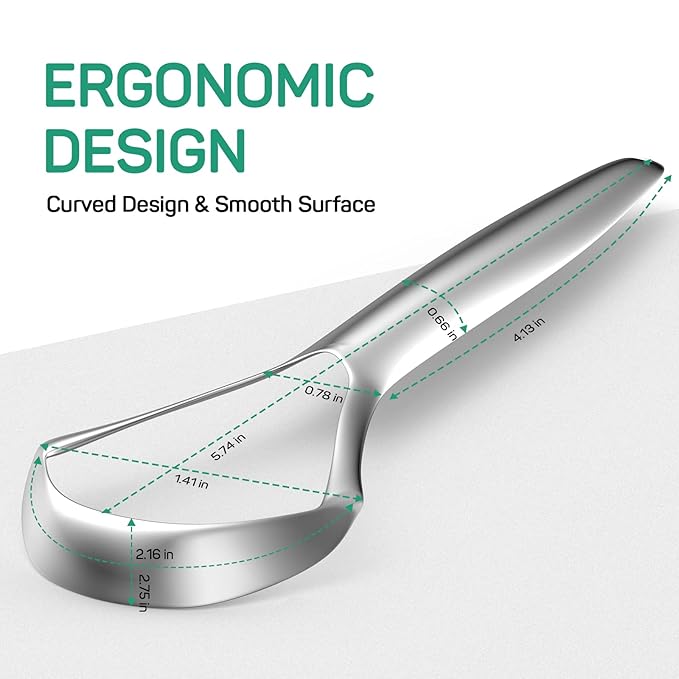 RONAVO Tongue Scraper Cleaner for Adults and Kids with Handy Travel Case, Professional Heavy Duty Scraper, Healthy Oral Care, Fights Bad Breath Odor, Easy to Use, 2 Sizes (4 Pack)