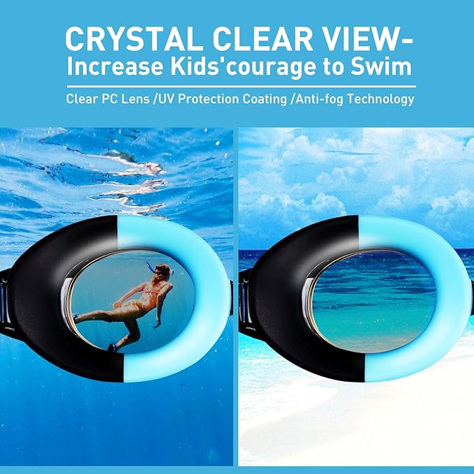Aegend 2 Pack Kids Goggles, Swimming Goggles for Kids Age 4-16 Boys and Girls Youth, Anti-Fog Waterproof Anti-UV Pool Goggles-StrideForce Fitness