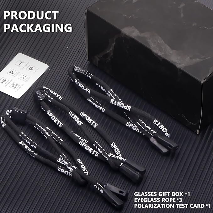 Sports Polarized Sunglasses for Men Cycling Running Fishing UV Protection Sun Glasses Lightweight Half Frame Goggles-StrideForce Fitness