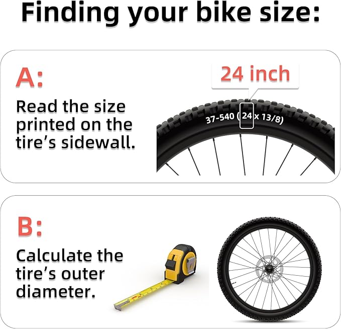 Adjustable Bicycle Training Wheels for Adults, Fit 24" to 28" Bikes, Steel Construction, Black, 1 Pair - Safe and Stable Learning Training Wheels-StrideForce Fitness