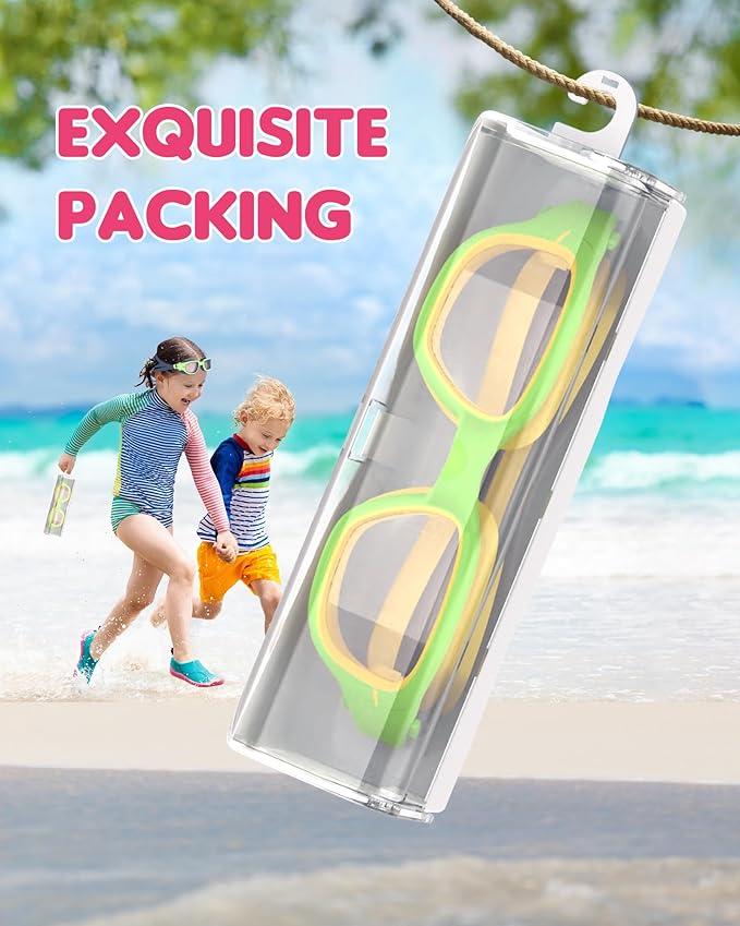 Kids Swim Goggles,Swimming Goggles for Kids 6-14, Anti-Fog UV Protection Pool Glasses for Boys Girls-StrideForce Fitness