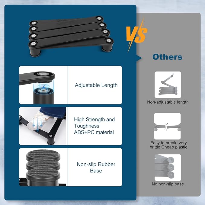 Hikeen 7-Sections Hockey Training Equipment,Magnetic Adjustable Size Hockey Stick Handling Trainer,Portable Stickhandling Training Tool for Puck Control, Reaction Time and Coordination-StrideForce Fitness