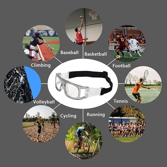 Andux Basketball Soccer Football Sports Glasses Eyewear Goggles Eye Safety Glasses LQYJ-01-StrideForce Fitness